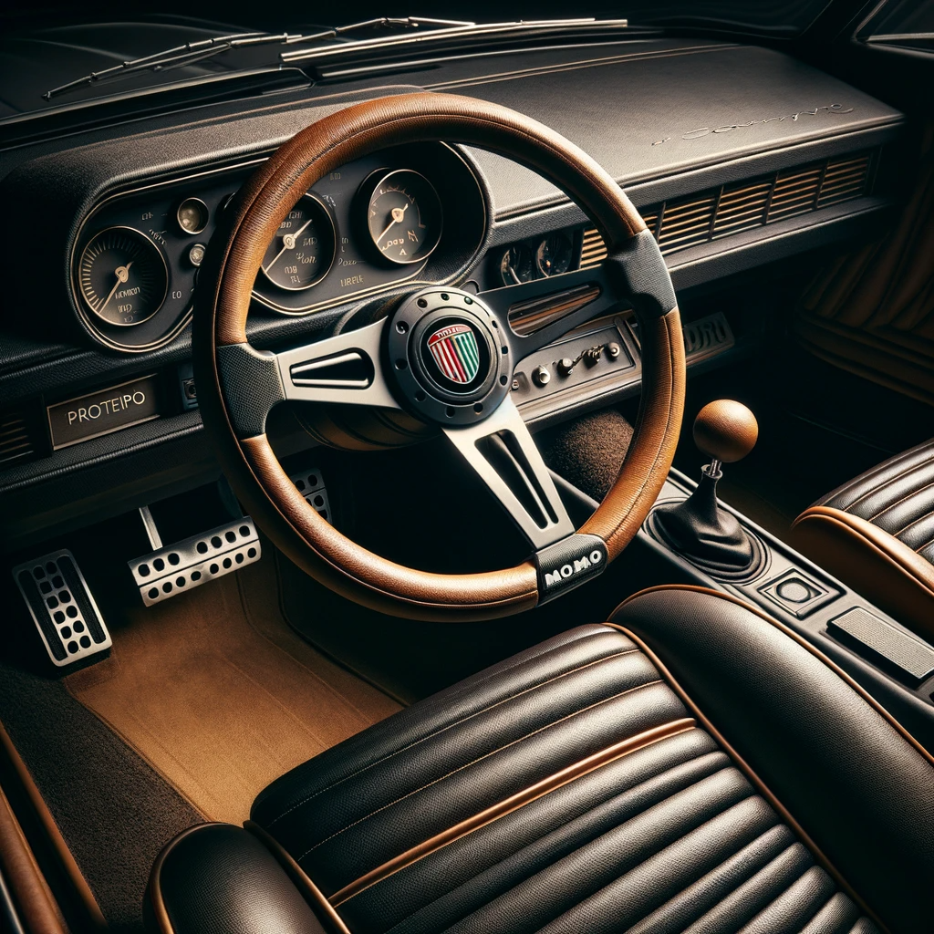 Focus on the intricate details of the 1977 Lancia Scorpion