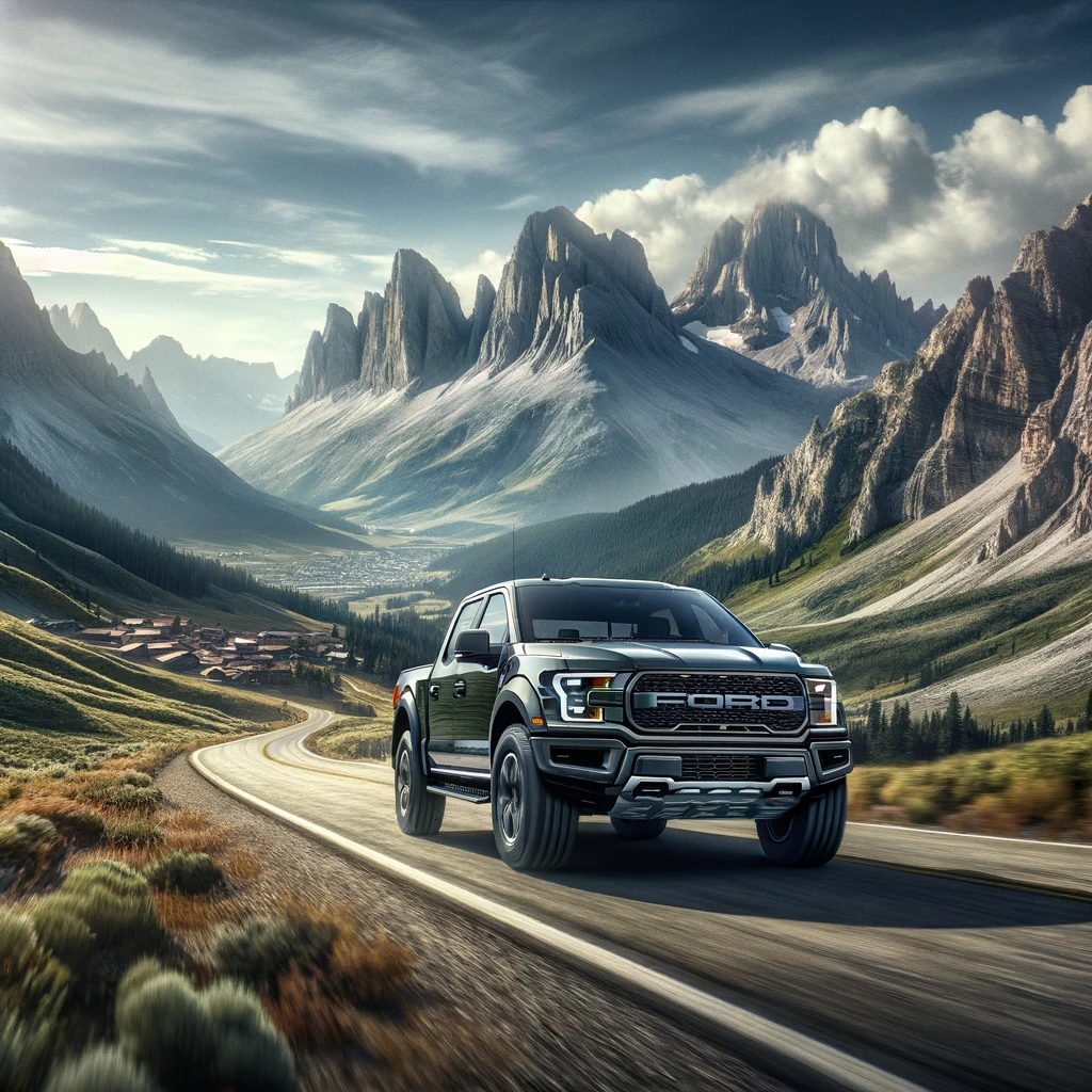 2022 Ford F 150 Raptor on a Scenic Route