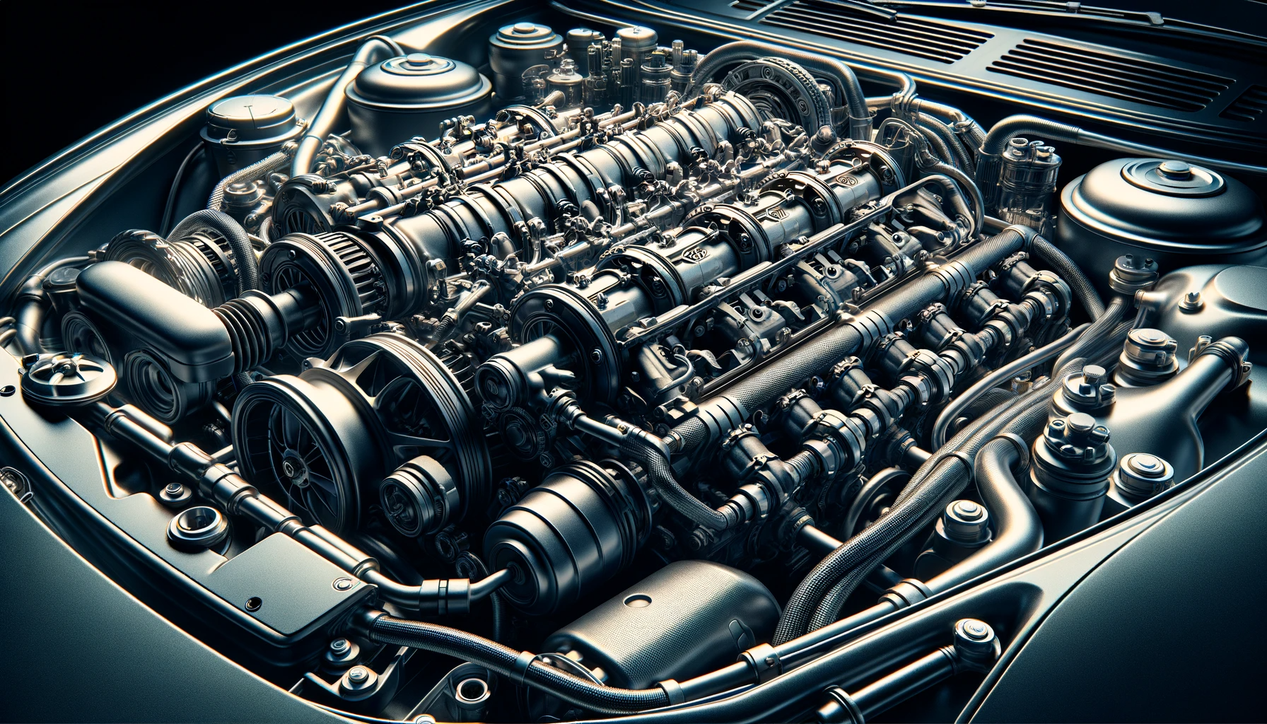 A close up of the 4.0 liter flat six engine