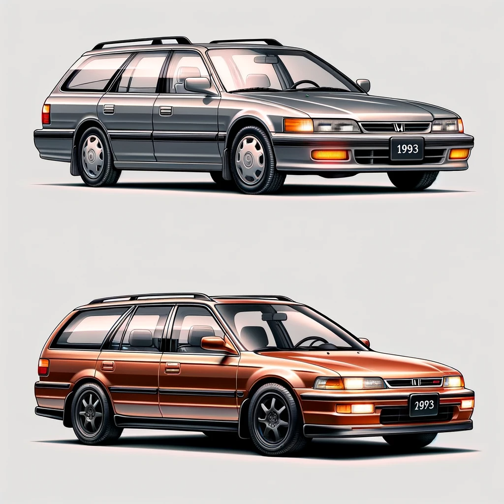 Comparison of Accord Wagon and Accord SiR