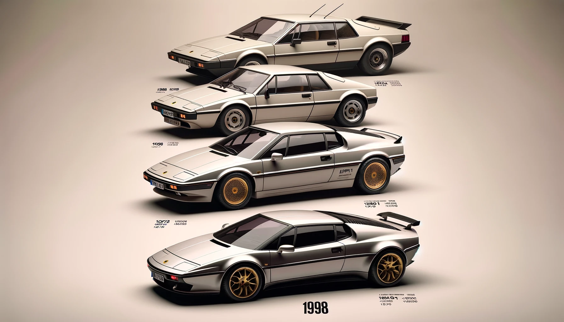Evolution of Design The 1998 Lotus Esprit