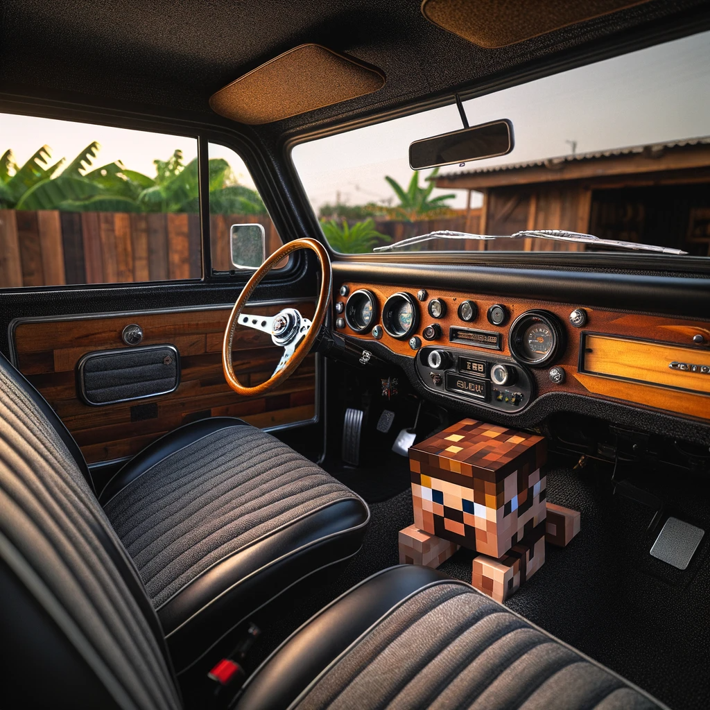 Retro Interior of the 1973 Datsun 620