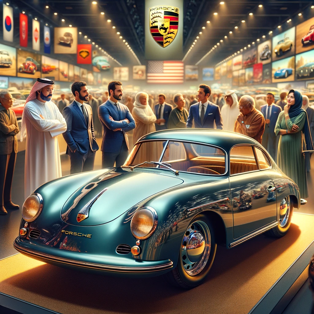 The Porsche at a Car Show