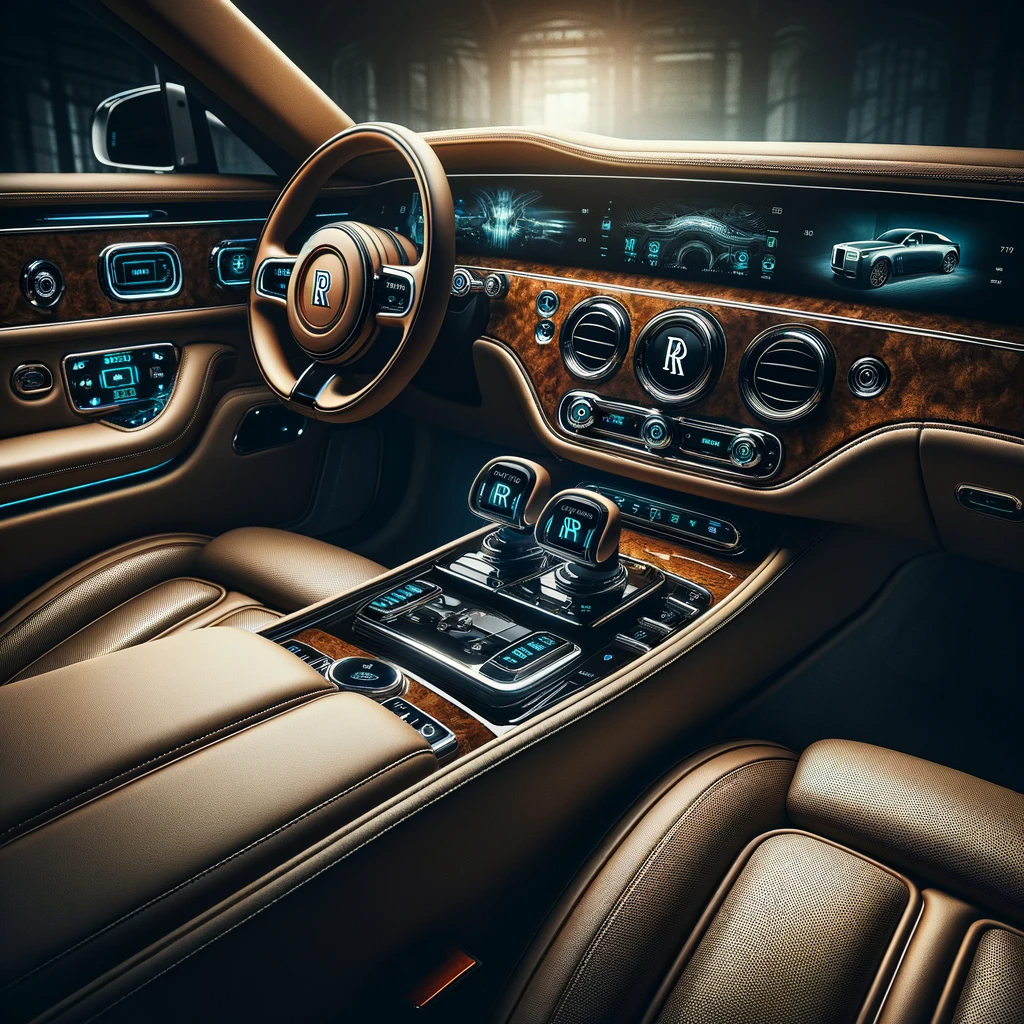 interior shot of the Rolls Royce Spectre